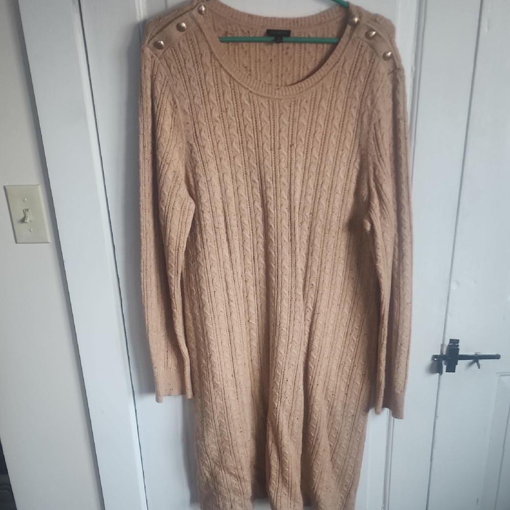 Talbots Tan Cable Knit Sweater